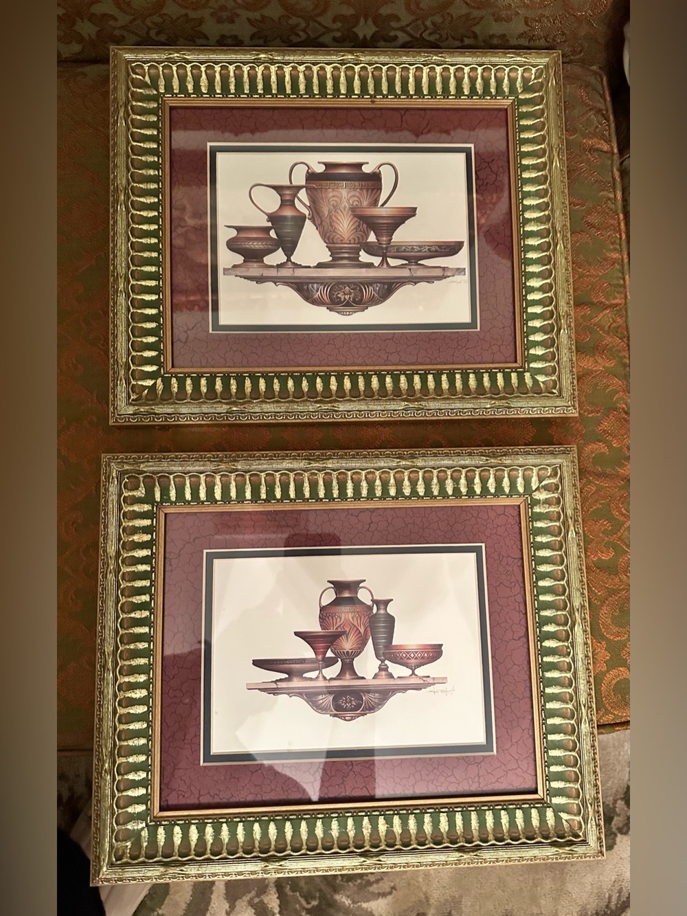 2 Henry Moses Neoclassical Greek Etruscan Potter...